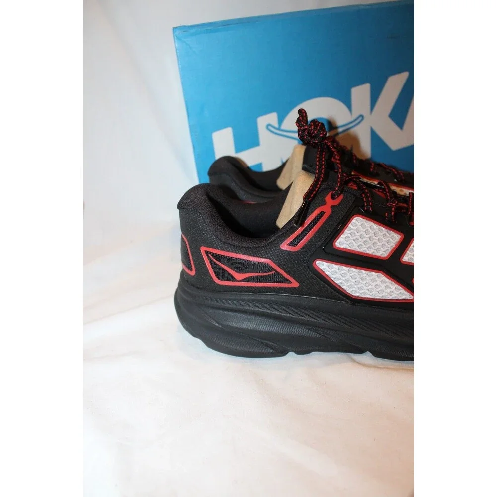 Hoka One Clifton One 9 Athletic Running Sneakers BCRS BLACK RED MEN 8 WOMEN 9